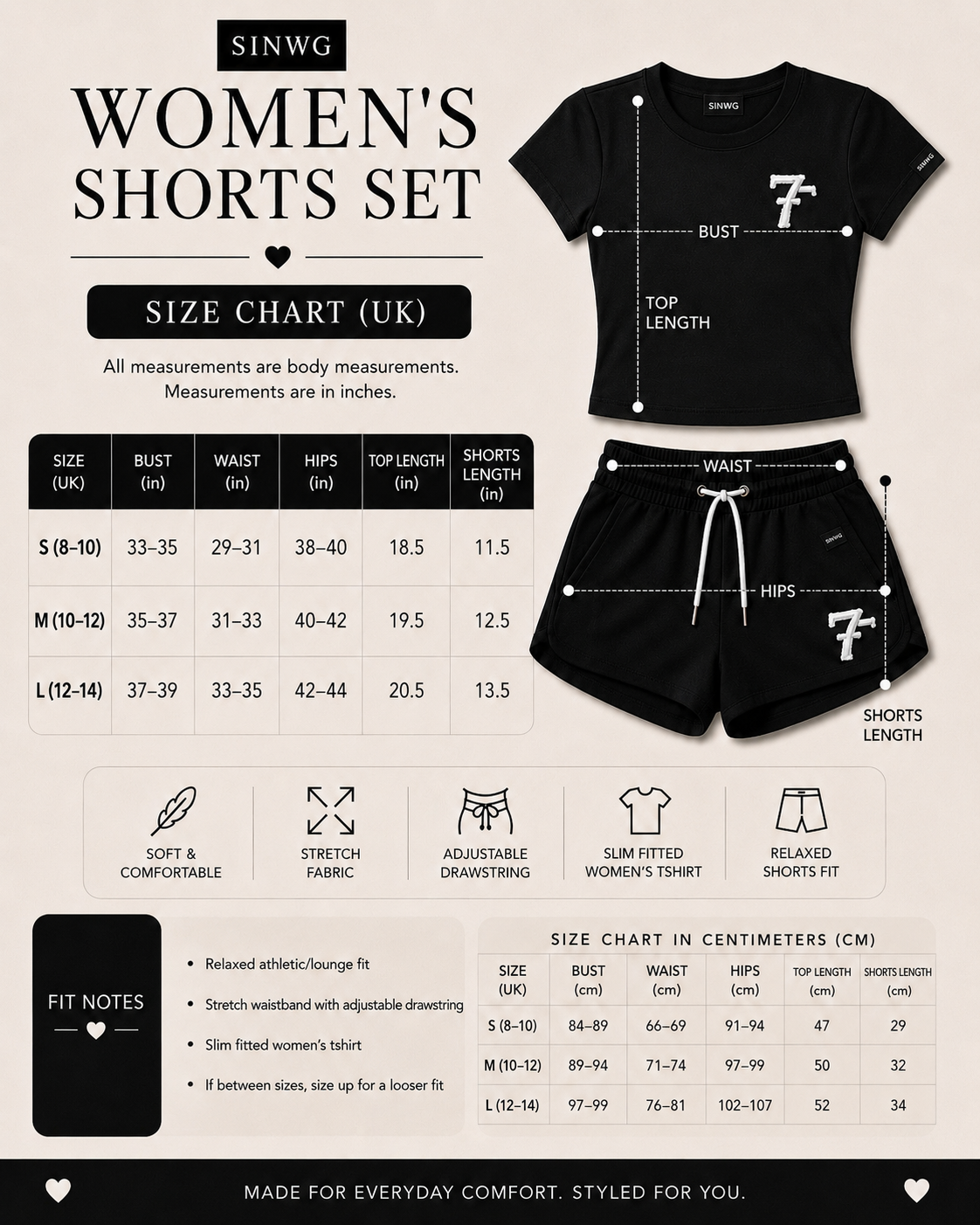 Womens 7F Form Set